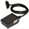 SSC Controls S100-1501 Foot Switch, Electrical, Momentary Action, Made in USA, 8-ft Cable with Piggyback Plug, Steel Billy Pedal, Power Tools, Woodworking, Grinders, On/Off view 1