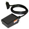 SSC Controls S100-1501 Foot Switch, Electrical, Momentary Action, Made in USA, 8-ft Cable with Piggyback Plug, Steel Billy Pedal, Power Tools, Woodworking, Grinders, On/Off view 2