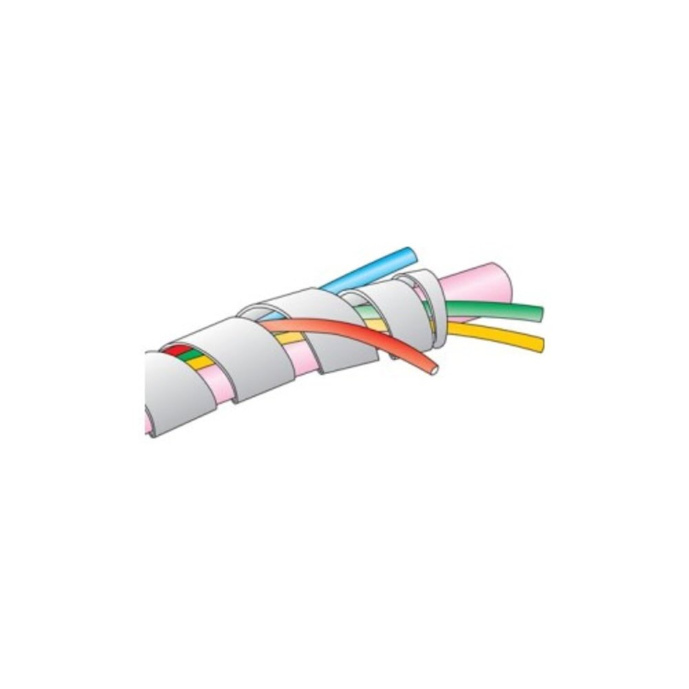 SW2 NA002, Clear Polyethylene Spiral Wrap, Alpha Wire