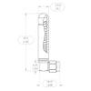 Linx Technologies Right Angle RPSMA Reduced Height 1/4 Wave Whip 916MHz view 2