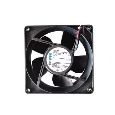 5214NN ebm-papst DC Axial Fan 5214 NN DC 12-28V 24V Nom 1.4-8.2W 113-292mA 1750-3520RPM 216m/h 107Pa Ball Bearing Cooling Fan for Network power supply