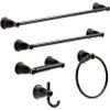 Franklin Brass Kinla (1-Pack) Hand Towel Holder Oil Rubbed Bronze Towel Racks for Bathroom Wall Round Towel Ring Holder for Bath Towel Hanger for Kitchen, Bathroom Accessories KIN46-ORB-1 view 2