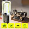 HQRP Sewing Machine LED Light Bulb BA15d Double Contact Bayonet Base 64 LEDs SMD 3014 3W 110V 300-350 Lm (Warm White 3500K) view 4