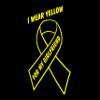 Diamond Graphics I Wear Yellow for My Girlfriend - Bladder Cancer (4" x 6") Yellow Die Cut Decal Bumper Sticker for Windows, Cars, Trucks, Laptops, Etc. view 1