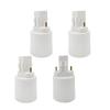 E-Simpo 2Pin Gx23 to E26/E27 Lamp Base Holder Socket Adapter, Refinded Gx23 to E26/e27 Bulb Base Converter CFL PL-S PL-C Bulb Holder Conversion Double Tab.2P in Parallel (4-Pack) view 1