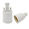 E-Simpo 2Pin Gx23 to E26/E27 Lamp Base Holder Socket Adapter, Refinded Gx23 to E26/e27 Bulb Base Converter CFL PL-S PL-C Bulb Holder Conversion Double Tab.2P in Parallel (4-Pack) view 2