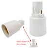 E-Simpo 2Pin Gx23 to E26/E27 Lamp Base Holder Socket Adapter, Refinded Gx23 to E26/e27 Bulb Base Converter CFL PL-S PL-C Bulb Holder Conversion Double Tab.2P in Parallel (4-Pack) view 3