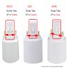 E-Simpo 2Pin Gx23 to E26/E27 Lamp Base Holder Socket Adapter, Refinded Gx23 to E26/e27 Bulb Base Converter CFL PL-S PL-C Bulb Holder Conversion Double Tab.2P in Parallel (4-Pack) view 4