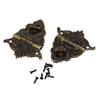 uxcell Antique Style Wooden Case Jewelry Box Hasp Latch Bronze Tone 2 Sets view 1