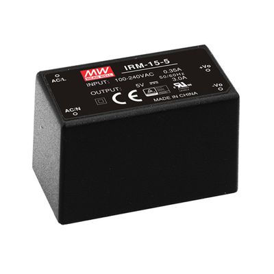 MEAN WELL MW IRM-15-12 12V 1.25A Miniature Encapsulated Type Green Open Frame Power Supplies