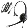 INNOTALK - RJ9 Superb Mono Office, Call Center Phone Headset & Quick Disconnect Pigtail Adapter, Durable for Polycom, Mitel, and More, Sturdy 9 Ft. Wired Headset for Desk Phone view 1