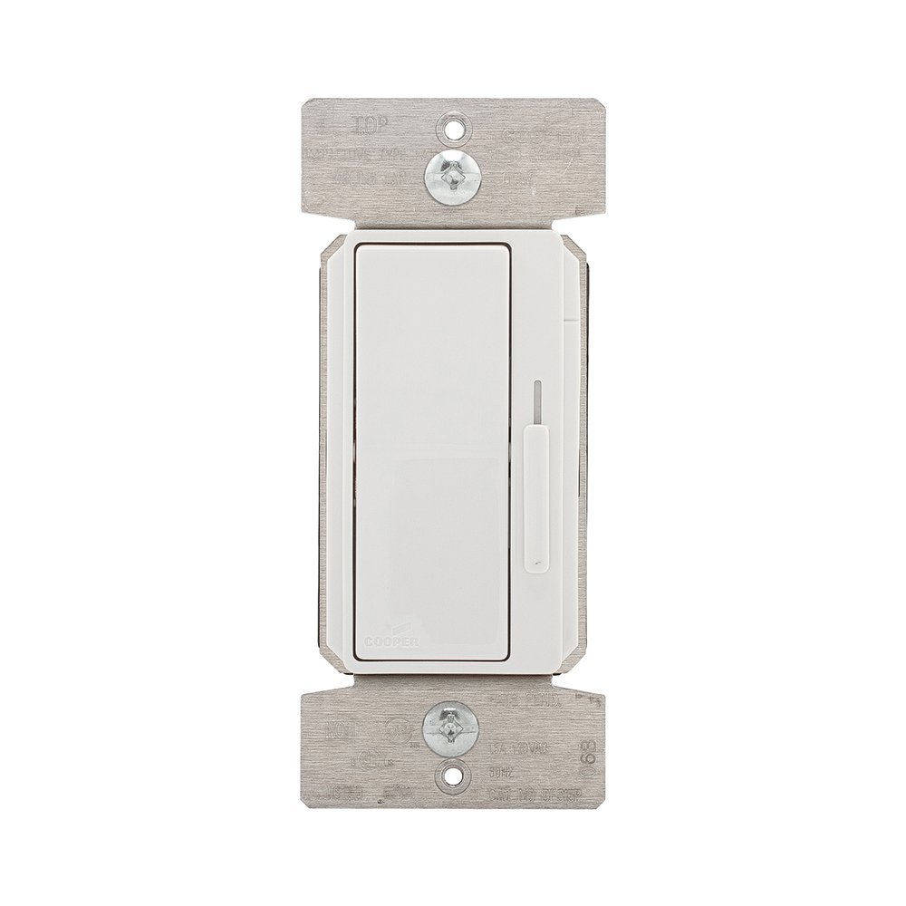 Eaton DFS15P-W Devine 1.5 Amp 120V 3-Speed Slide Fan Control, Ivory Finish