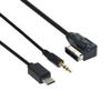 chenyang AMI to USB C & 3.5mm Media Adapter for Car Stereo Compatible with A6L, Q5, Q7, A8, S5, A5, A4L, A3, A1, GTI, high 6 CC Magotan, etc. view 2