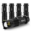 MIKAFEN 5 Pack Mini Flashlights LED Flashlight 300lm Adjustable Focus Zoomable Light (Black) view 1