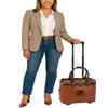 JKM & Company Rolling Laptop Bag for Women | Designer Wheeled Briefcase | Fits 13-17" Laptops | Office Travel Computer Case (Uptown Ostrich) view 2