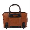 JKM & Company Rolling Laptop Bag for Women | Designer Wheeled Briefcase | Fits 13-17" Laptops | Office Travel Computer Case (Uptown Ostrich) view 4