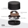 Sena Leather Travel Watch Case for Apple Watch Series 1,2,3,4,5,6,7,8,9 and SE, Single Storage Box of Apple Watches, Converts from Travel Case to Charging Stand, not fit Watch Ultra/Ultra 2, view 3