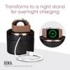 Sena Leather Travel Watch Case for Apple Watch Series 1,2,3,4,5,6,7,8,9 and SE, Single Storage Box of Apple Watches, Converts from Travel Case to Charging Stand, not fit Watch Ultra/Ultra 2, view 4