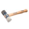 ESTWING Rubber Mallet - 24 oz Double-Face Hammer with Soft/Hard Tips & Hickory Wood Handle - DFH24 view 2