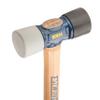 ESTWING Rubber Mallet - 24 oz Double-Face Hammer with Soft/Hard Tips & Hickory Wood Handle - DFH24 view 3