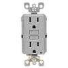 Leviton R03-GFNT1-KGY Gfci St Recept 15A Gray By Mfrpartno Gfnt1-Kgy view 1