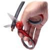 Ascend Tools Multipurpose Electrician's Shears 5-1/2 inch - High Carbon Steel Serrated Blade, Cut/Strip Electrical Wire, Wire Cutting Notch, Crimp Terminals, Clean/file Electrical Boxes view 2