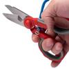 Ascend Tools Multipurpose Electrician's Shears 5-1/2 inch - High Carbon Steel Serrated Blade, Cut/Strip Electrical Wire, Wire Cutting Notch, Crimp Terminals, Clean/file Electrical Boxes view 3