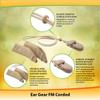 Ear Gear FM Corded Protect Hearing Aids or Hearing Amplifiers from Dirt, Sweat, Moisture, Loss, Wind Fits Hearing Instruments 2 to 3 view 2
