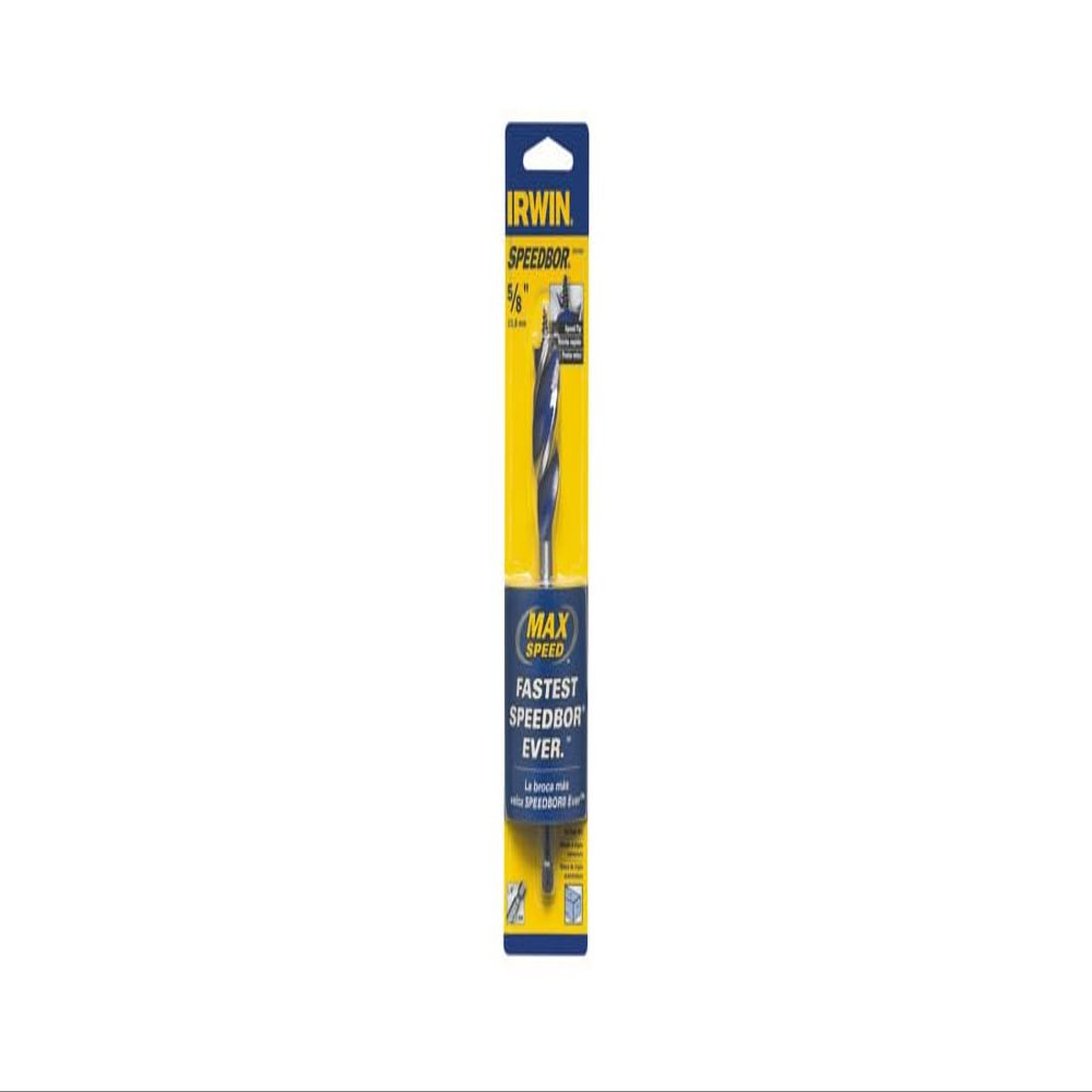 Irwin 5/8" X 6" TRI Flute Drill BIT SPEEDBOR MAX