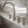 Moen Edison Spot Resist Stainless One-Handle High Arc 4-hole Kitchen Faucet with Side Sprayer and Soap Dispenser, 87042SRS view 4
