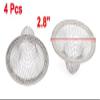 uxcell 4Pcs Mesh Hole Kitchen Bathroom Slop Laundry Basin Basket Silver view 2
