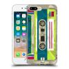 Head Case Designs Cassette Tape Geometric Gadgets Gel Case [Military Grade Protection] Compatible with Apple iPhone 7 Plus/iPhone 8 Plus and Compatible with MagSafe view 1