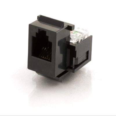Networx Black IDC Cat3 RJ11/12 Voice Keystone Jack