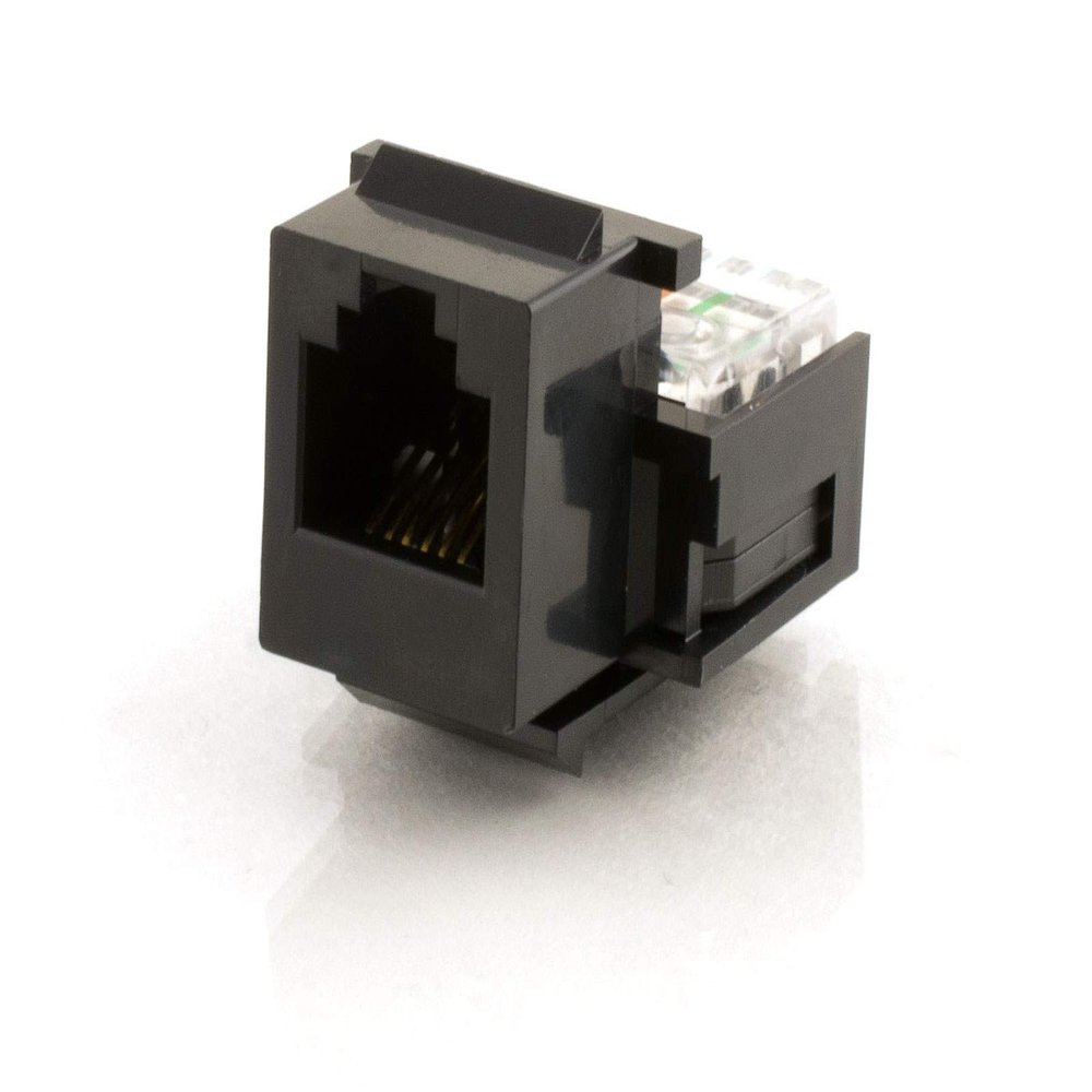 Networx Black IDC Cat3 RJ11/12 Voice Keystone Jack