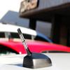 iJDMTOY 3-Inch Black/White Union Jack Theme Short Antenna Compatible with Mini Cooper (All Models) & More Other Cars view 4