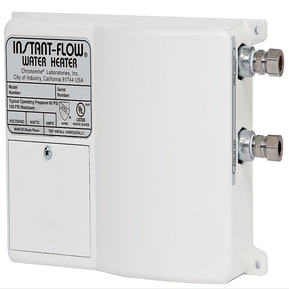 Chronomite SR-20L/208 HTR 208-Volt 20-Amp SR Series Instant-Flow Low Flow Tankless Water Heater by Chronomite