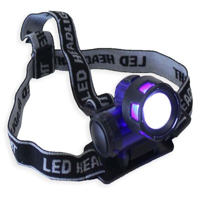 ToolUSA Ultra-Bright 1 Watt Headlamp | Adjustable Strap & Swivel Light | Versatile Attachment | Wide Beam LED | Requires 3 AAA Batteries