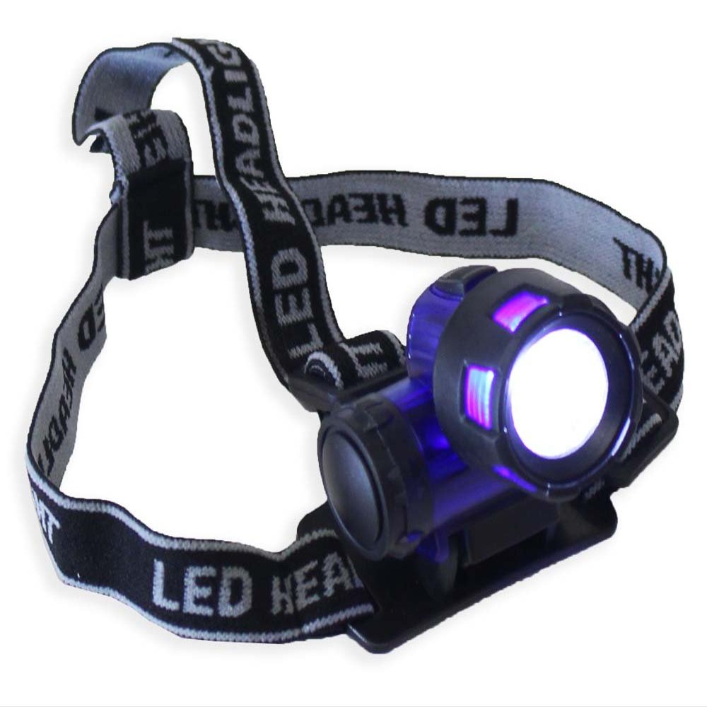 ToolUSA Ultra-Bright 1 Watt Headlamp | Adjustable Strap & Swivel Light | Versatile Attachment | Wide Beam LED | Requires 3 AAA Batteries