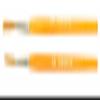 Set of 2 Size 1-2 Series AJ Alan Johnson Mini Detailer Brush Dark Brown Synthetic Hair Pinstriper view 2