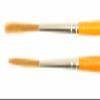 Set of 2 Size 1-2 Series AJ Alan Johnson Mini Detailer Brush Dark Brown Synthetic Hair Pinstriper view 3
