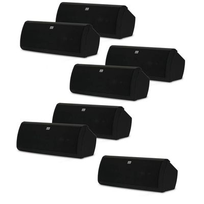 Acoustic Audio AA40CB Indoor 3 Way Speakers 3500 Watts Black Bookshelf 7 Speaker Set AA40CB-7S