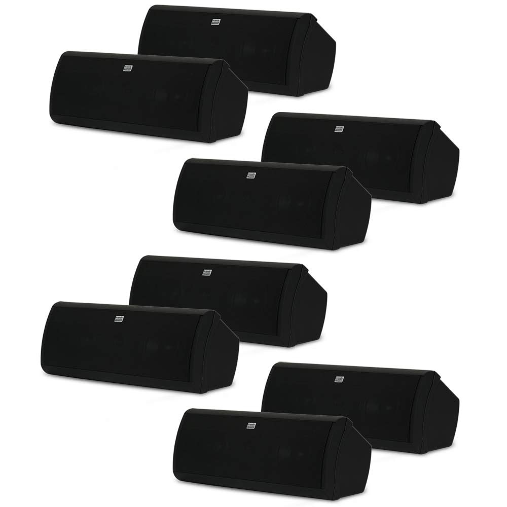 Acoustic Audio AA40CB Indoor 3 Way Speakers 4000 Watts Black Bookshelf 4 Pair Pack AA40CB-4PR
