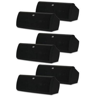 Acoustic Audio AA40CB Indoor 3 Way Speakers 3000 Watts Black Bookshelf 3 Pair Pack AA40CB-3PR