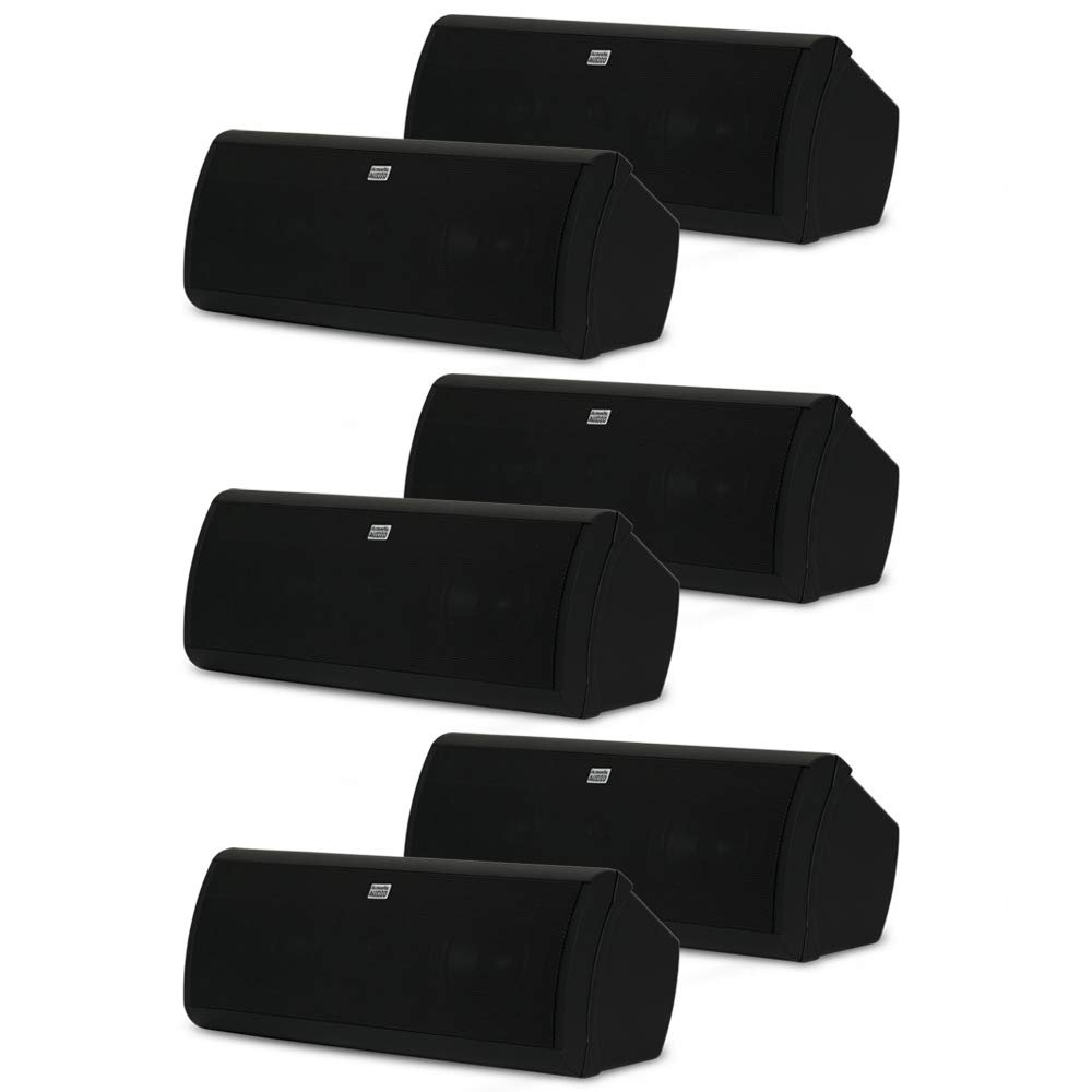 Acoustic Audio AA40CB Indoor 3 Way Speakers 3000 Watts Black Bookshelf 3 Pair Pack AA40CB-3PR