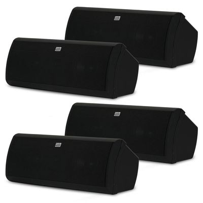Acoustic Audio AA40CB Indoor 3 Way Speakers 2000 Watts Black Bookshelf 2 Pair Pack AA40CB-2PR