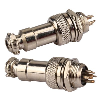 10x GX12 4Pins Male 12mm Thread Aviation Connector Power Plug Water Resistance