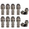 10 x Male 2pins Aviation Connector Plug GX12 12mm Panel Water Resistance 300V 5A view 1