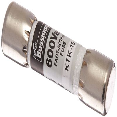 Cooper Bussmann BP/KTK-15 Type KTK Fast Acting Fuse, Carded by Cooper Bussmann
