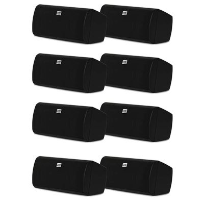 Acoustic Audio AA35CB Indoor 3 Way Speakers 3200 Watts Black Bookshelf 4 Pair Pack AA35CB-4PR