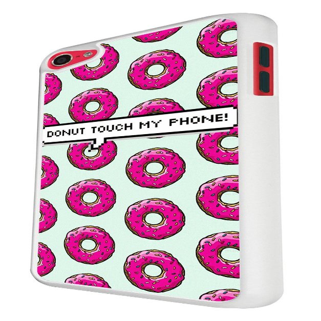 1228 - Yumm Yum Icing Doughnuts Donut Touch My Phone Design For Apple ipod Touch 6 Fashion Trend CASE Back COVER Plastic&Thin Metal - White